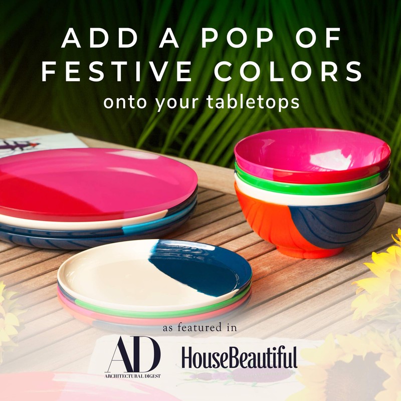 Melamine Dinner Plates | Durable Unbreakable Melamine Plate | Shatter-Proof