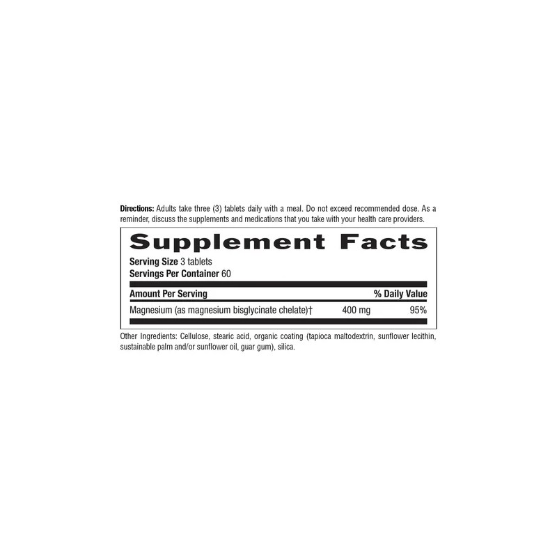 Country Life - Glicinato De Magnesio Quelado, 400 Mg -