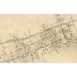 Moorestown Lenola Maple Shade NJ 1876  Maps with Homeowners Names Shown