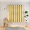 NATUS WEAVER Buffalo Check Curtains 54 inches Long Basement Yellow