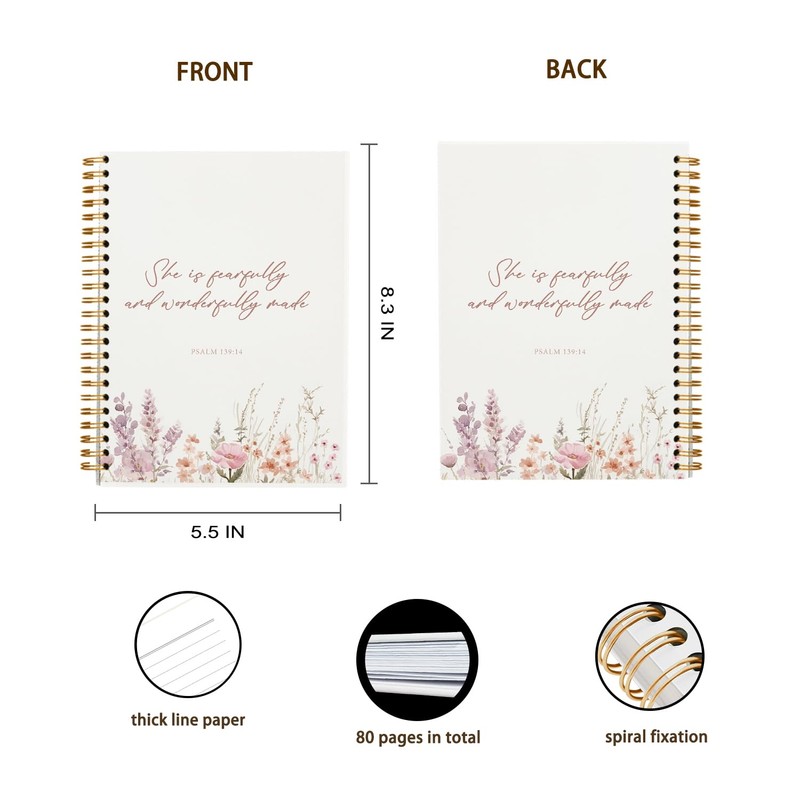 OXW Bible Journal for Women, Prayer Journal Scripture Christian Notebook