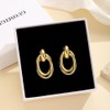 GUOMTGH Gold/Silver Chunky Gold Earrings For Women Trendy Statement Geometric