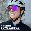 KAPVOE Polarized Cycling Glasses Men Women Sports Sunglasses Mountain Bike