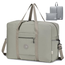 SPAHER Travel Duffle Bag Cabin Bag 55x40x20 Ryanair TUI Airways Lufthansa 45L Carry-on Hand Luggage Lightweight Foldable Packable Overnight Holdall Waterproof Travel Handbag Suitcase Bag