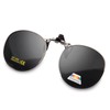 JO Polarized Clip-On Sunglasses UV400 Anti-Glare Lenses with Metal Frame