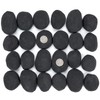 Stanbroil 24pcs Light Weight Ceramic Fiber Pebble Stones for Indoor
