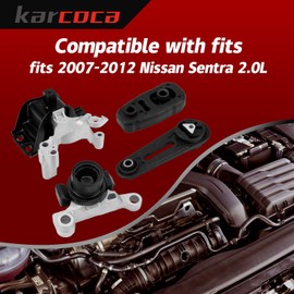 Engine Motor Compatible with Nissan Sentra 2007 2008 2009 2010 2011 2012-2.0L，Engine Motor and Transmission Mount Replace# A4346 A4345 A4318 A4348