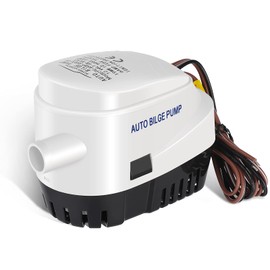 AURELIO TECH 750GPH Automatic Submersible Small Boat Bilge Water Pump with Float Switch 3/4 inch (19mm) Outlet Diameter Hose