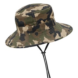 Kids Sun-Bucket-Hat Boys-Camouflage Outdoor-Fishing-Hat Packable for 7-14 Years (as1, Age, 4_Years, 8_Years, 54cmlittlekidsCamo)