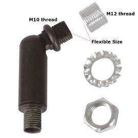 MELUCEE Oil Rubbed Bronze Sloped Ceiling Adapter for Chandeliers Pendant Lights 1 Pcs, Suitable for Vaulted or Angled Ceilings