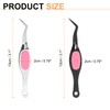 sourcing map 2pcs Craft Tweezers Precision Crossing Lock Curved Stainless