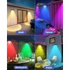 Etetale Solar Fence Lights Outdoor, 20 Pack Warm White/RGB Fence
