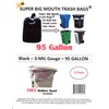 95 Gallon Super Big Mouth Trash Bags 3-Pack Plus 1