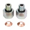 2 Pcs Turbo Oil Feed Line Connector Joint Turbine Supply