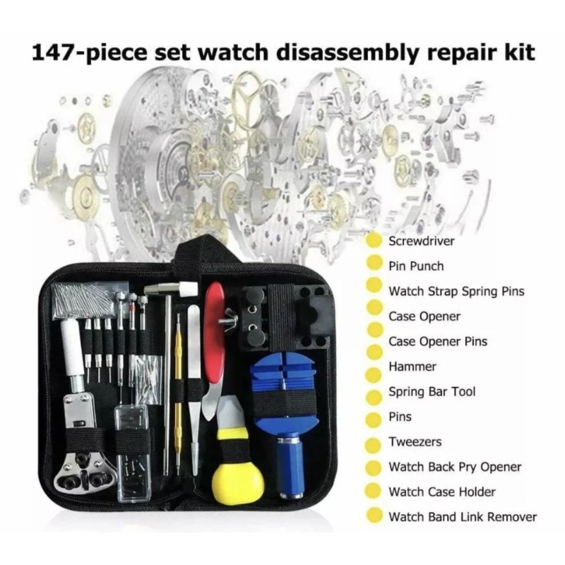 Kingsdun Watch Battery Repair Tool Kit Back Case Opener Upto