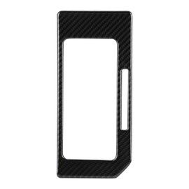 YAMUDA Compatible with Carbon Fiber Car Gear Interior Gear Shift Decoration Panel Frame Accessories for Ford F150 2015 2016 2017 2018 2019 2020 (Black)