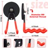 ULIBERMAGNET Heavy Duty Large Magnet Hooks,Strong Magnetic Wave Hook for