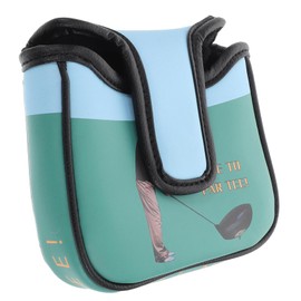 Gatuida Golf Putter Cover Square PU Leather Headgear for Mallet Putters Weatherproof Protection Quick Installation Lightweight Design for Go Golfers