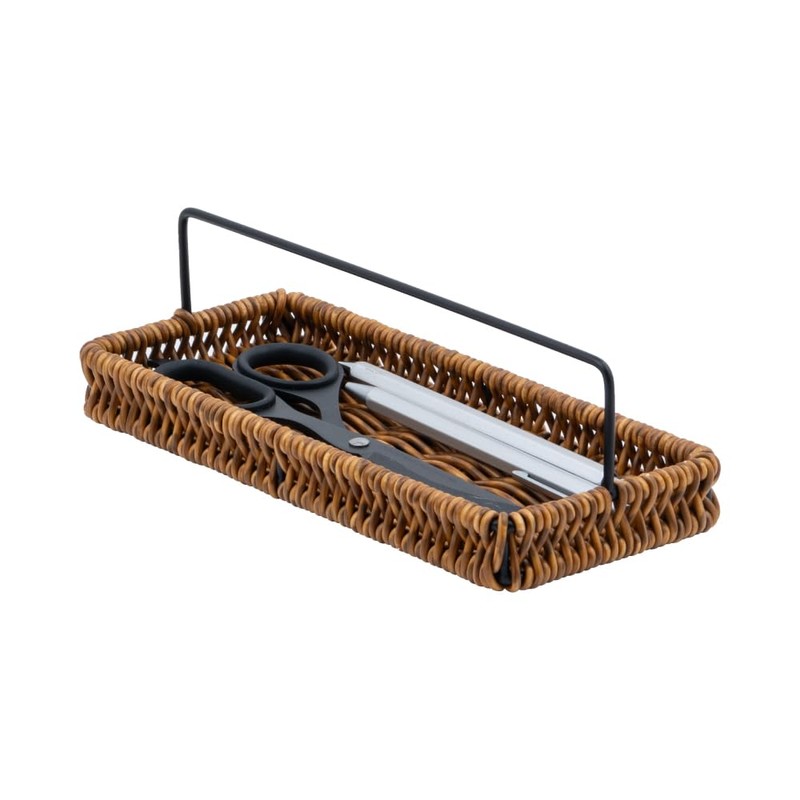 Nakabayashi RSS-PT01BR Rattan Style Penttray Brown
