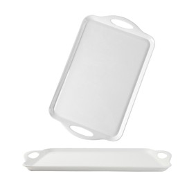 YENXIKU Large Serving Tray with Handles - Food Tray for Eating, Dinner, Parties, and Organization in Kitchen - Serving Platters and Trays for Serving food, Fruit, Dessert, and Snacks - Cafeteria Trays