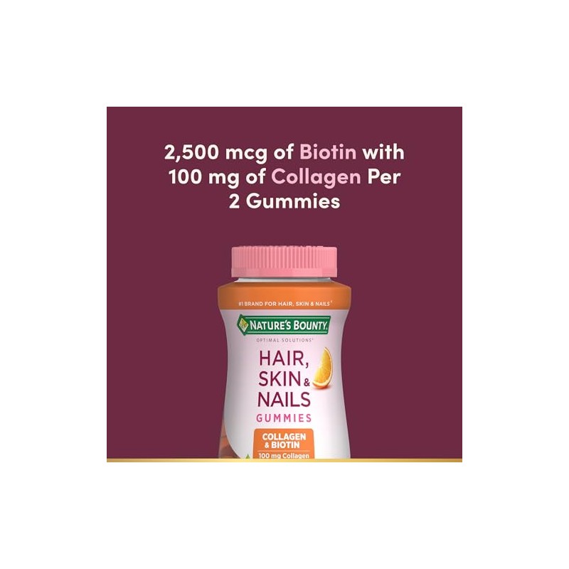 Nature's Bounty Hair, Skin & Nails Gummies with Biotin &