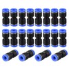 sourcing map Plastic Straight Union Push to Connect Tube Fitting