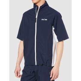 Leighton House LEG-200 Men's Golf Waterproof Rainwear Rain Suit, Stretch, Top and Bottom Set, Lightweight, High Water Resistance, For Work or School Commutes, Outdoors, multicolor (navy / white)