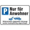 Parking Space Only for Residents Sign 300 x 450 mm