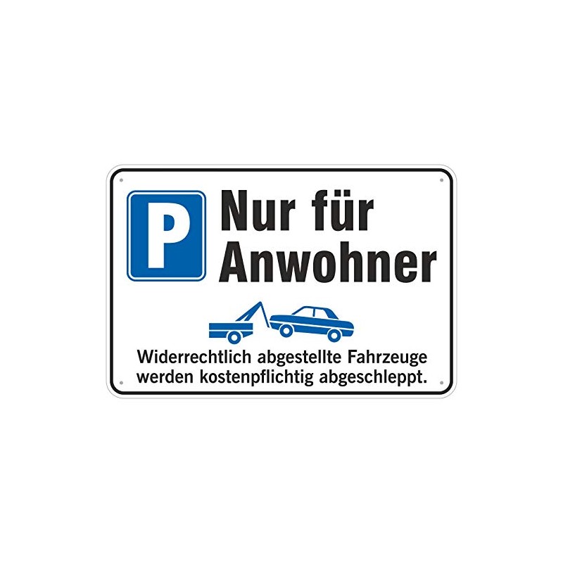 Parking Space Only for Residents Sign 300 x 450 mm