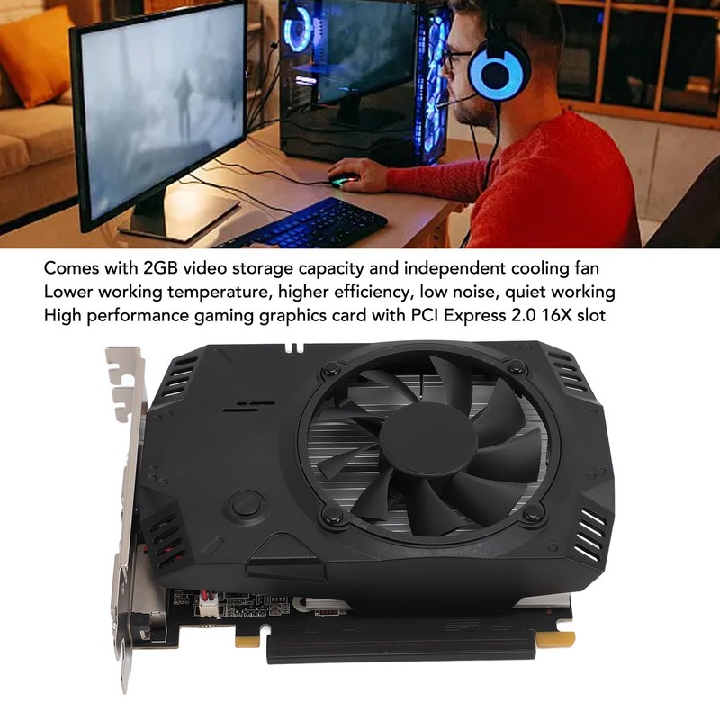 GT730 2GB DDR3 128bit Gaming Graphics Card 2560x1600 Resolution PCI