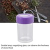Magnifying Viewing Jar Multifunction Waterproof Magnifying Glass Storage Jar with