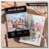 A4 Hardcover Sketchbook, 60 Sheets Spiral Sketch Book, 160gsm Thick