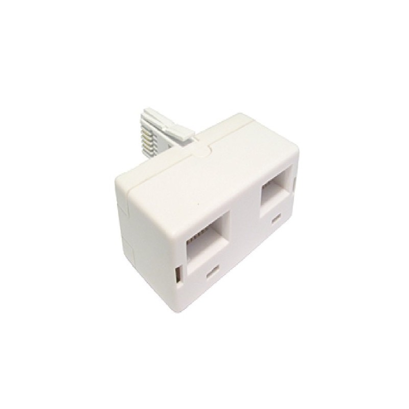World of Data - 2 Way BT Telephone Socket Splitter