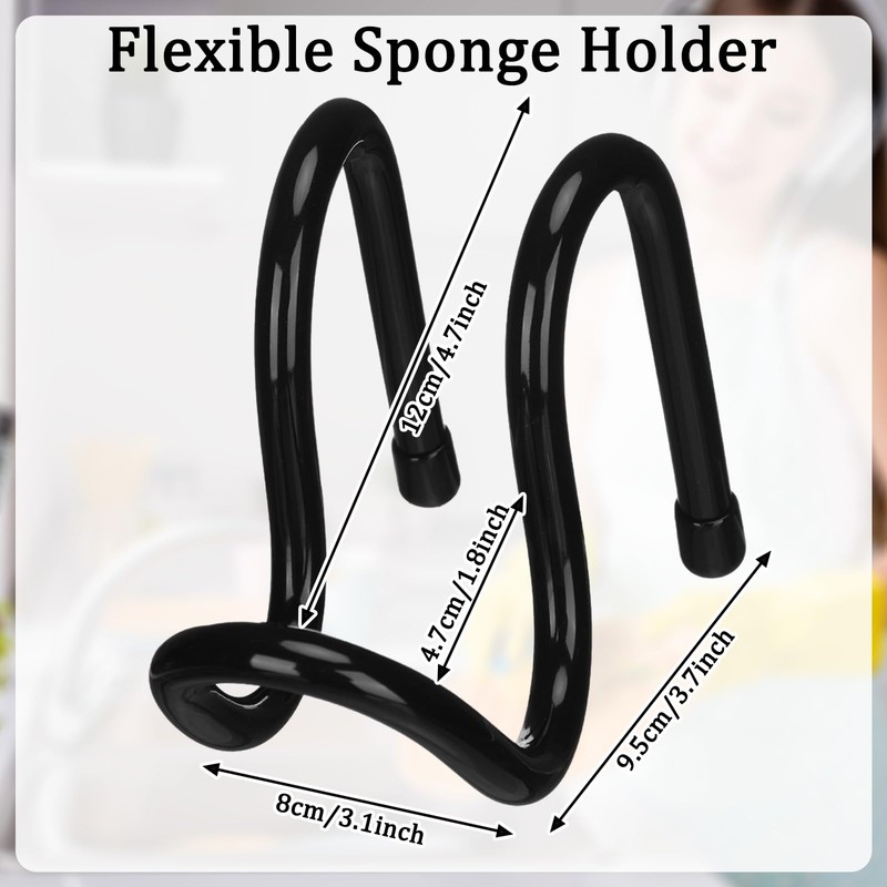Tiangrid 2 Pcs Adjustable Sling Sponge Holder for Kitchen Sink
