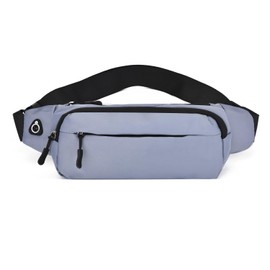 Bumbags Waist Fanny Packs for Men Women Fashion Bum Bag with Adjustable Belt for Sport Running Hiking Jogging Travel Cycling Walking Dog Boys Ladies (Grey)