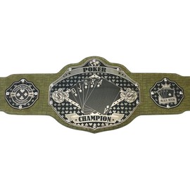 Undisputed Belts Poker Championship Belt Trophy Prize - Customizable