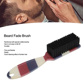 3 Piezas Cepillo para Desvanecimiento de Peluquero, Cepillo Suave para Desvanecimiento de Barba, Cepillo de Limpieza de Peinado Versátil con Mango Ergonómico, Cepillo de Limpieza