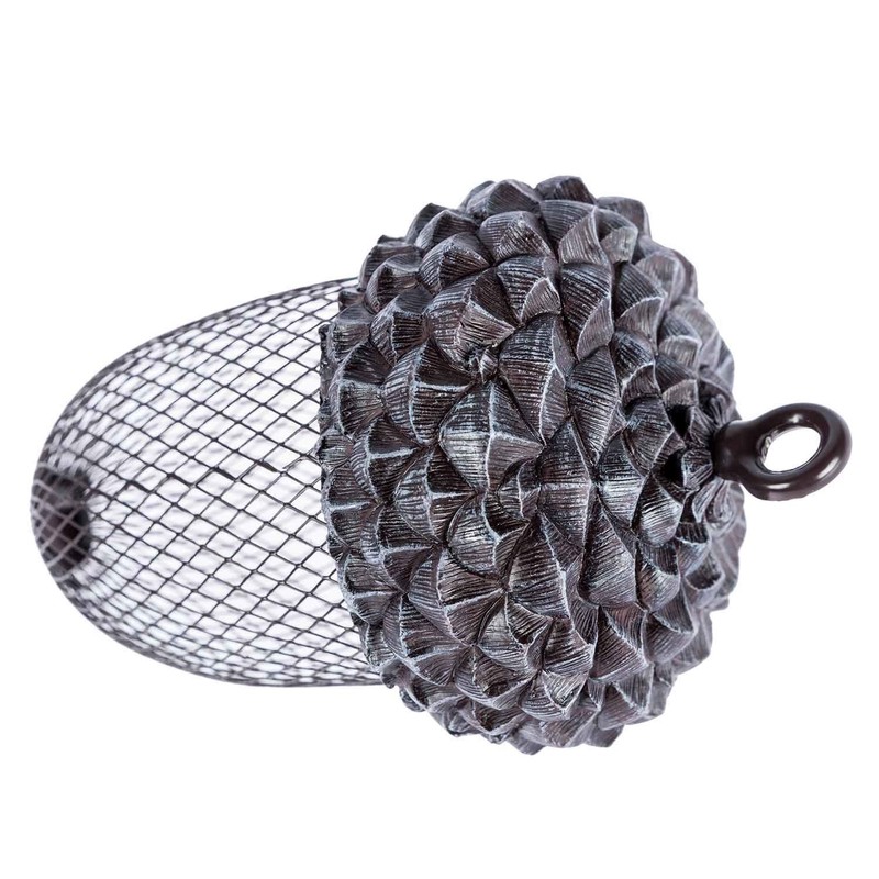 HOMESCAPES High Quality Metal Maple Bird Feeder 14 x 14