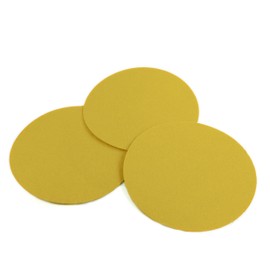 Red Label Abrasives 5" 180 Grit Gold PSA Stick On Sanding Disc, 100-Pack