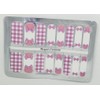 Pink Bow Plaid Nail Polish Wraps - Nail Polish Strips