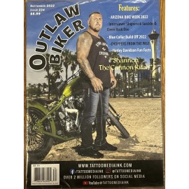 SHANNON RITCH RANDY COUTURE OUTLAW BIKER MAGAZINE ISSUE 234 SEPT 2022
