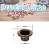 YiiSeeJo 200 Pcs 1/8 Inch (3mm) ID Grommets Eyelets, Metal
