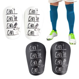Katyjun Pack of 2 10 x 6 cm Small Shin Pads Football, Non-Slip Small Mini Shin Pads Football