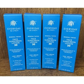 Everyday by Unsun NEW 4x Everyday by Unsun Mineral Tinted Face Sunscreen Lotion SPF 30 (exp 12/24)