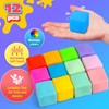 12PCS Color-Changing Stress Cube - Soft, Squeezeable Stress Relief Balls