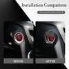 Middrivr Engine Start/Stop Button Cover, Carbon Fiber Zinc Alloy Car