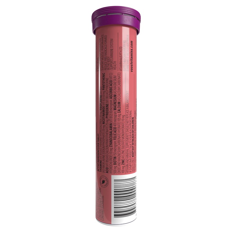 Voost Performance Vitamin B+ Apple + Berry Effervescent Tablets 20