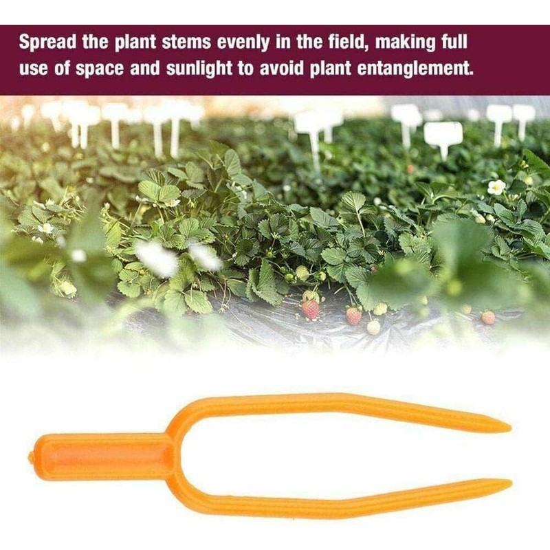 Juroicessry 50Pcs Gardening Plant Fixing Clips,Plastic Plant Climbing Support Clips