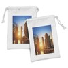 Lunarable City Fabric Pouch Set of 2, Skyscrapers of Shanghai