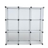 RILOOP Shelving System Cube Shelving Unit 9 Compartments Step Shelf